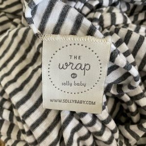 Charcoal and white stripe solly wrap